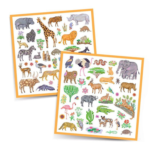 djeco - kenya 160 stickers