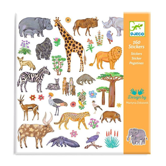 djeco - kenya 160 stickers
