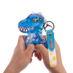 Water Filled Games Keychain - T-Rex