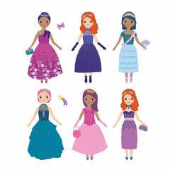 Mudpuppy - Princess magic magnetic dress-up