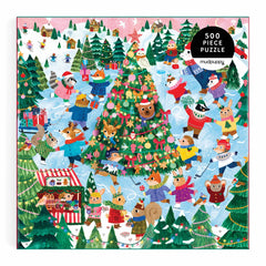Mudpuppy - Winter Whirl Family Puzzle-500pc