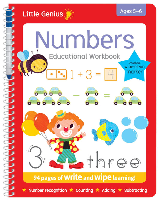little genius educational workbook - numbers