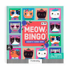 Meow Bingo magnetic board game