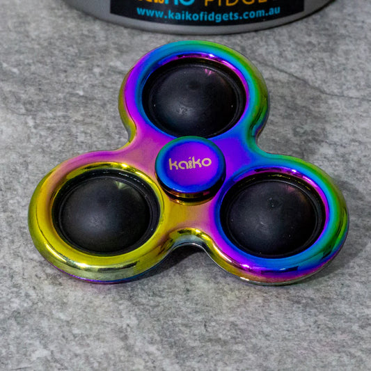 kaiko - pop it metal oil slick spinner