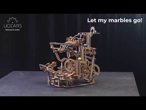 ugears marble run tiered hoist