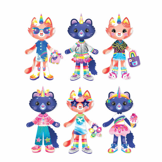Mudpuppy Cat-icorn Magnetic Dress-up Play Set