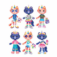 Mudpuppy Cat-icorn Magnetic Dress-up Play Set