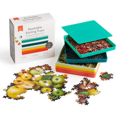 puzzle stackable sorting trays