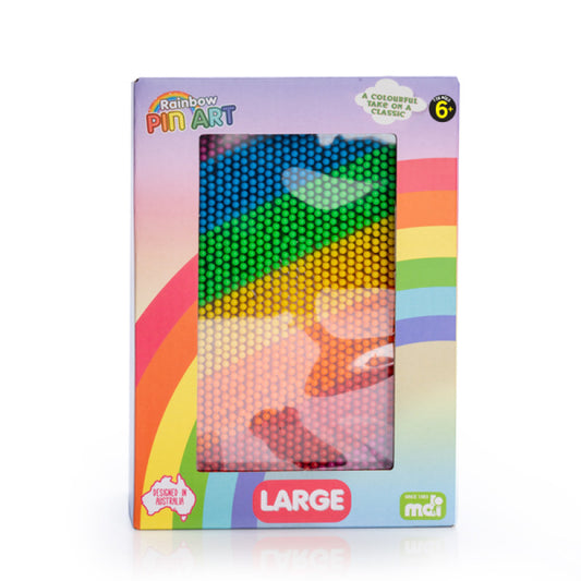 rainbow pin art