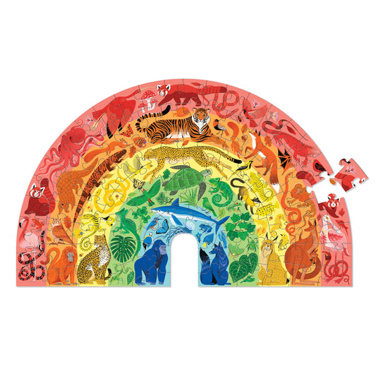 Rainbow puzzle 100pc - animals