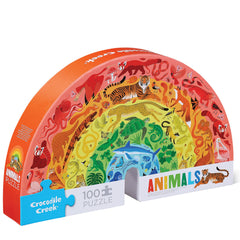 Rainbow puzzle 100pc - animals
