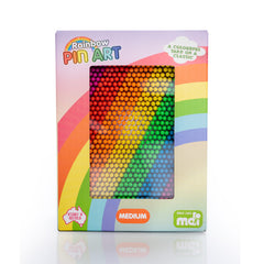 rainbow pin art