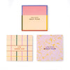 Sticky Note Memo Pads - Set of 3