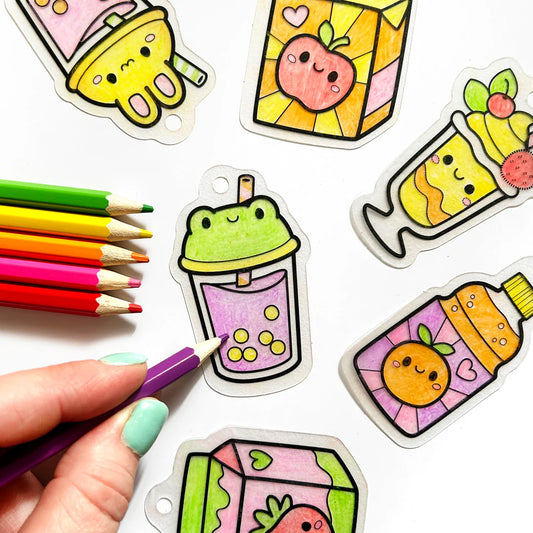shrinkorama - charm bracelet kawaii drinks