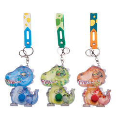 Water Filled Games Keychain - T-Rex