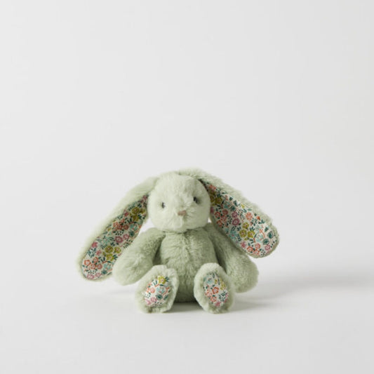 Floral bunny rattle