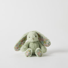 Floral bunny rattle