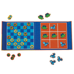 magnetic tic-tac-toe 2-in-1 checkers