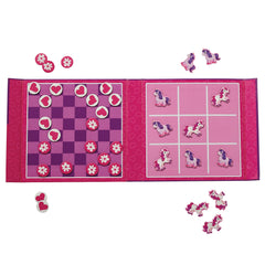 magnetic tic-tac-toe 2-in-1 checkers