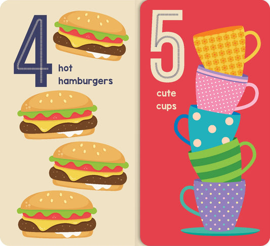 Tall chunky board book  - 123