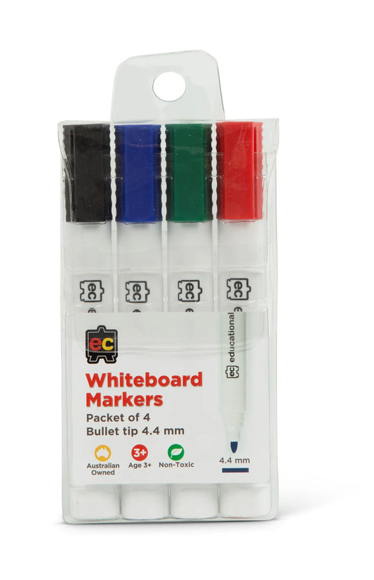 White board markers - packet of 4