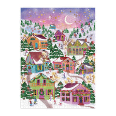 snowcap village puzzle - 1000pc