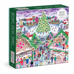 Galison - Storrings Holiday Village Market Foil Puzzle - 1000pc