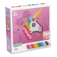 plus plus puzzle by number - unicorn 250pc