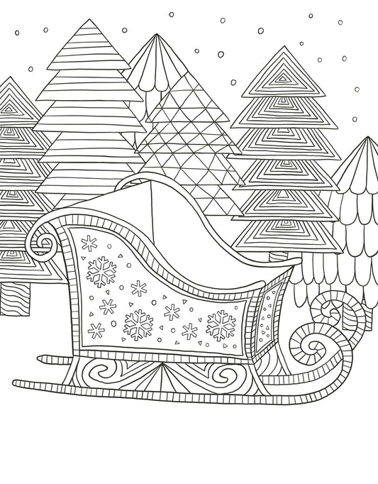 Gem Sticker Colouring Book - Christmas Wonderland