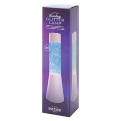 swirling glitter lamp