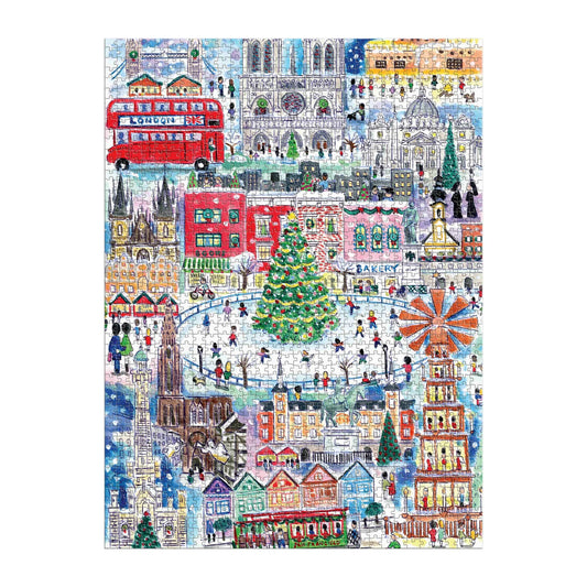 Galison - Storrings Christmas World Foil Puzzle - 1500pc