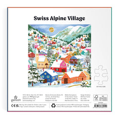 Swiss Alpine Village Foil Puzzle - 500pc