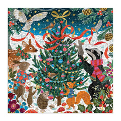 Galison - Woodland Merrymakers Foil Puzzle - 500pc