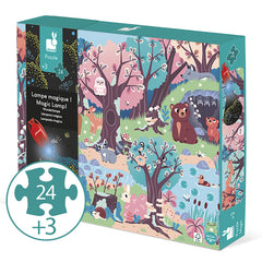 nocturnal animal magic lamp 24pc puzzle