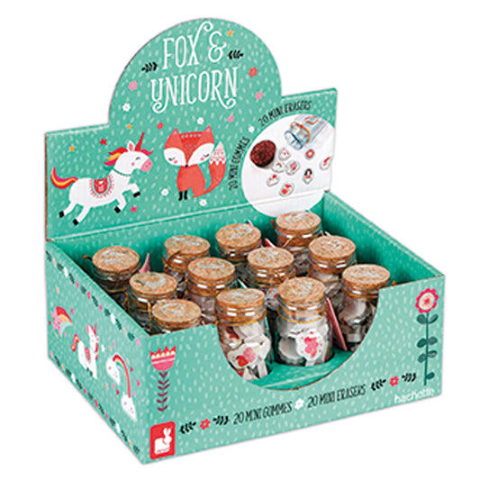 fox and unicorn eraser bottle