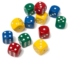 Giant Wooden Dice- 16pc