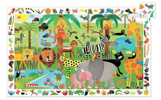 observation puzzle- jungle 35pc