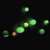 Glowing 3D Planets