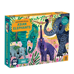 Asian Elephants 300 Pce Puzzle