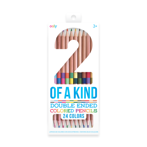 2 of a kind double ended coloured pencils