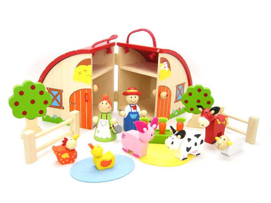 wooden play set- farmyard