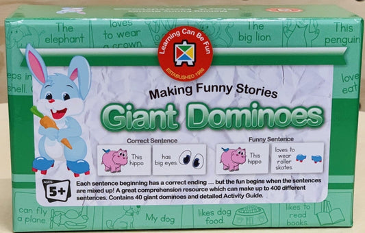 making funny stories giant dominoes