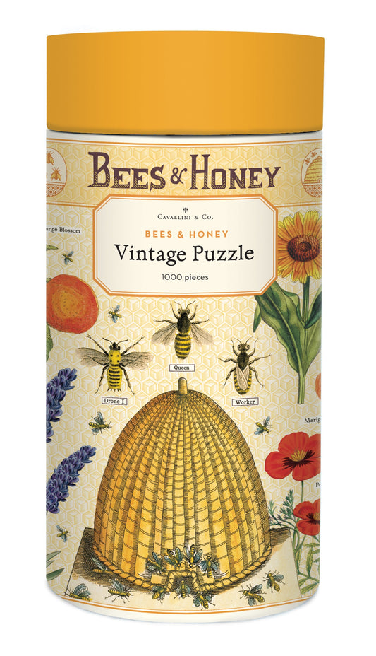 vintage puzzle bees & honey