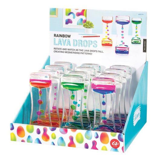 Rainbow lava drops