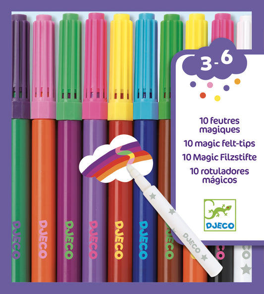 djeco - 10 magic felt tips