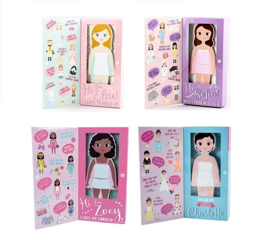 wooden magnetic dress up