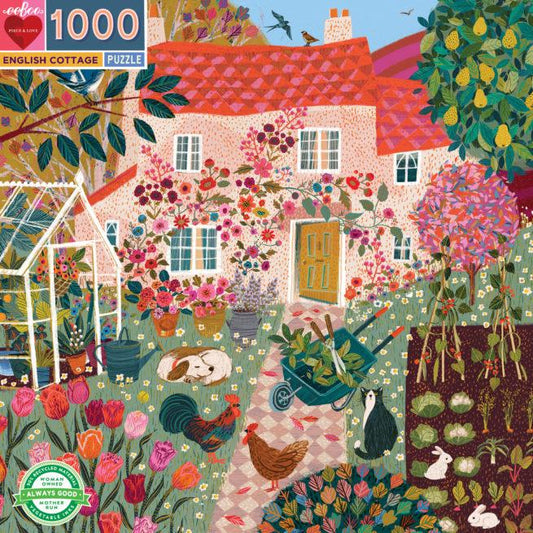 eeboo 1000 pc English cottage puzzle