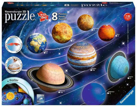 3D puzzle- 8 planets 522pc