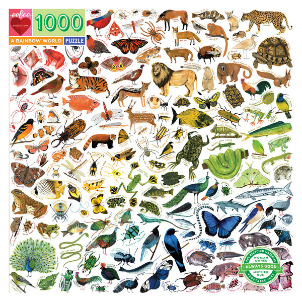 A rainbow world 1000pc puzzle