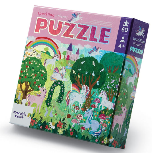 sparkling unicorn 60pc puzzle